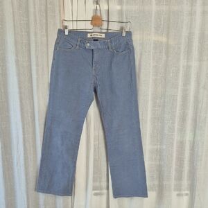 Gap Low Rise Capri Baby Blue Courderoy Pants Cotton